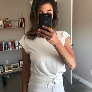 Aritzia Babaton Aziza Wrap Blouse